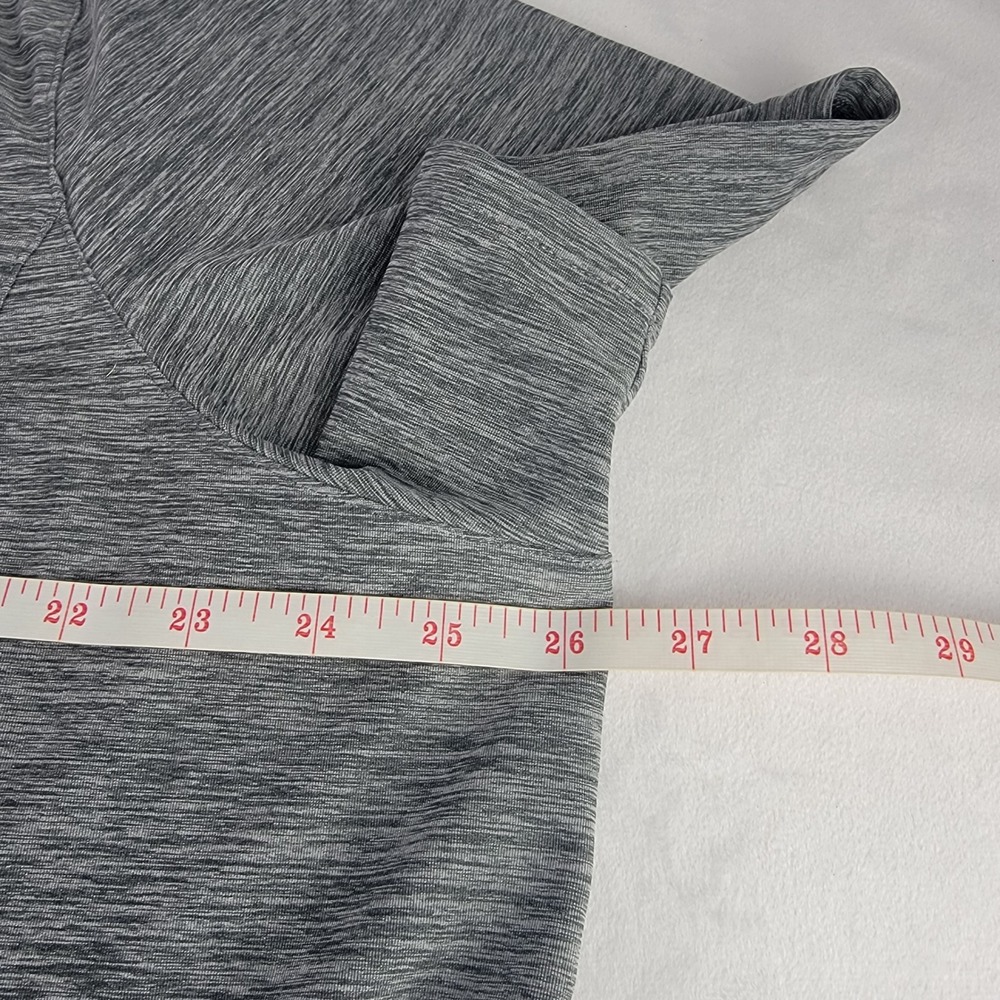 Duluth Trading Co Gray Space Dye V-Neck Pleated Back Active Top Womens 2X Gym - Picture 4 of 7